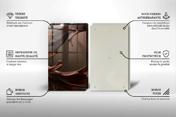 Zaščitna plošča za štedilnik Tekoča čokolada