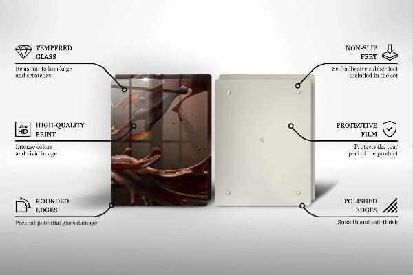 Zaščitna plošča za štedilnik Tekoča čokolada