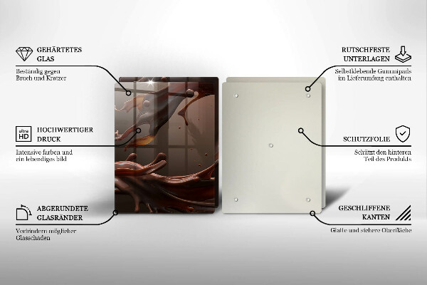 Zaščitna plošča za štedilnik Tekoča čokolada