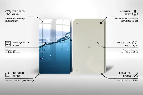 Zaščitna plošča za štedilnik Modra voda