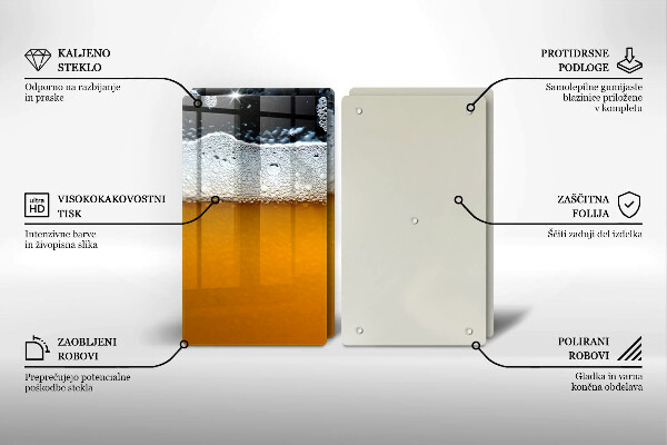 Zaščitna plošča za štedilnik Pijte pivsko peno