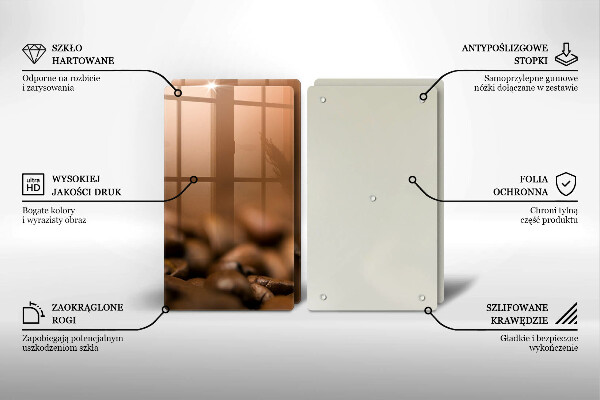 Zaščitna plošča za štedilnik Kavna zrna