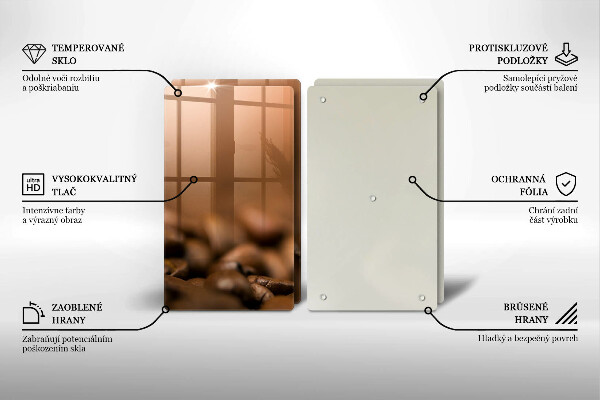 Zaščitna plošča za štedilnik Kavna zrna