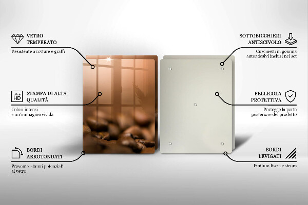 Zaščitna plošča za štedilnik Kavna zrna