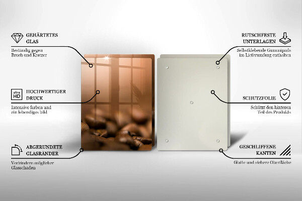 Zaščitna plošča za štedilnik Kavna zrna