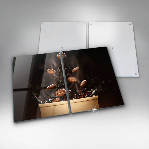 Zaščitna plošča za štedilnik Vroča kavna zrna