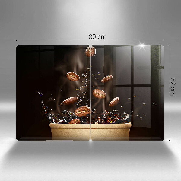 Zaščitna plošča za štedilnik Vroča kavna zrna