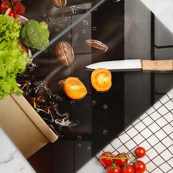 Zaščitna plošča za štedilnik Vroča kavna zrna