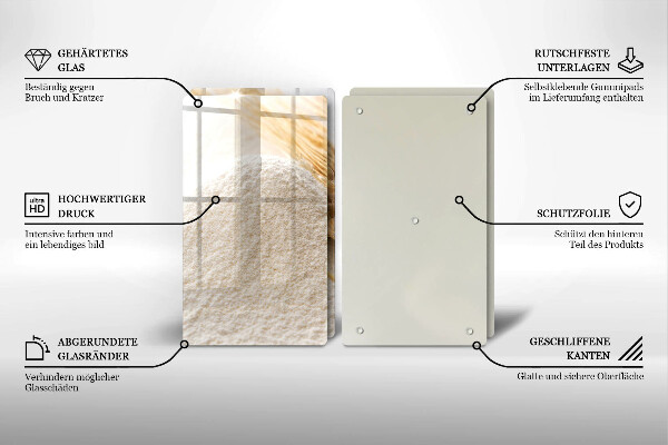 Zaščitna plošča za štedilnik Moka in klasje