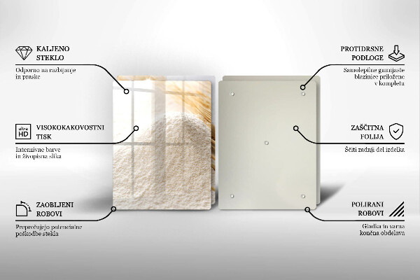 Zaščitna plošča za štedilnik Moka in klasje