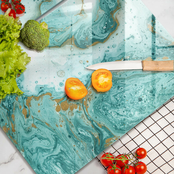 Zaščitna plošča za štedilnik Modra abstrakcija