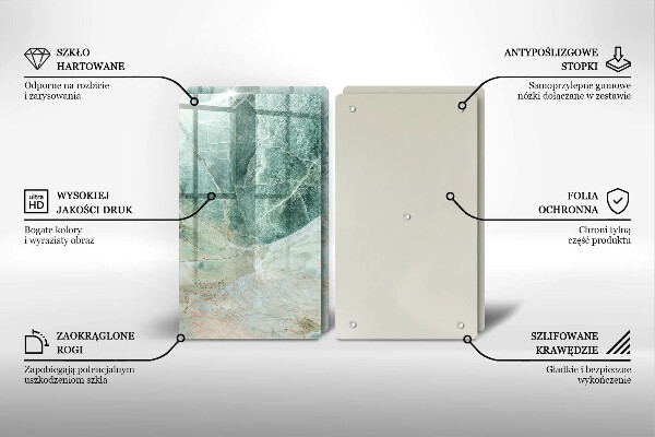 Zaščitna plošča za štedilnik Kamnita struktura