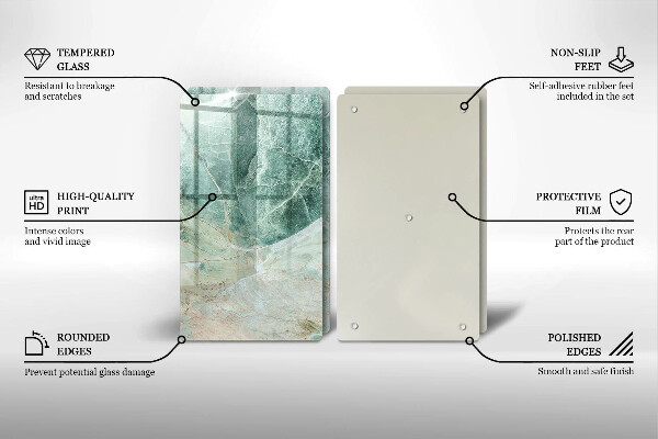 Zaščitna plošča za štedilnik Kamnita struktura