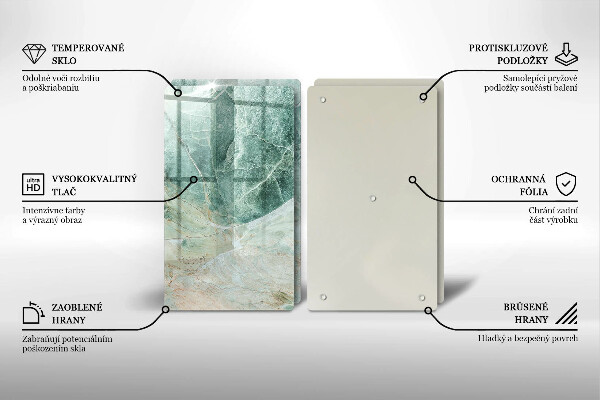 Zaščitna plošča za štedilnik Kamnita struktura