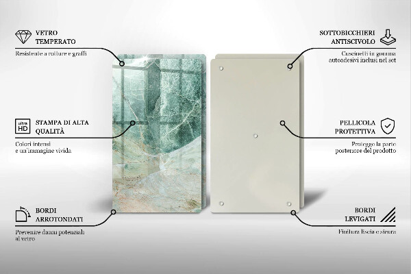 Zaščitna plošča za štedilnik Kamnita struktura