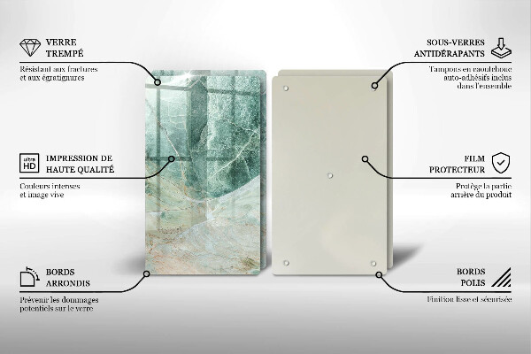 Zaščitna plošča za štedilnik Kamnita struktura