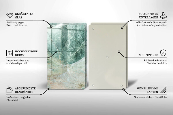 Zaščitna plošča za štedilnik Kamnita struktura