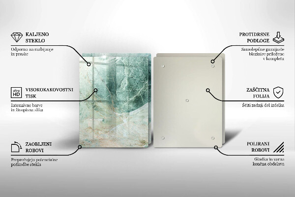Zaščitna plošča za štedilnik Kamnita struktura