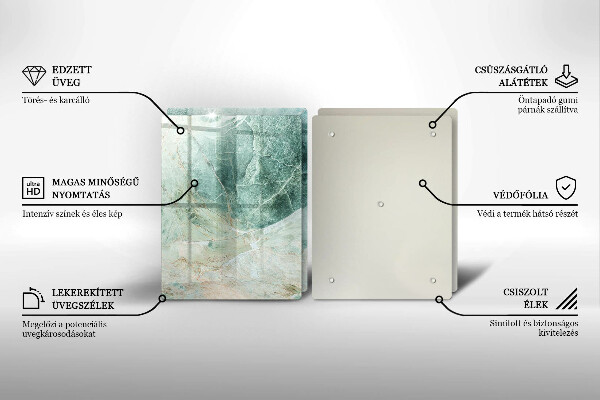 Zaščitna plošča za štedilnik Kamnita struktura