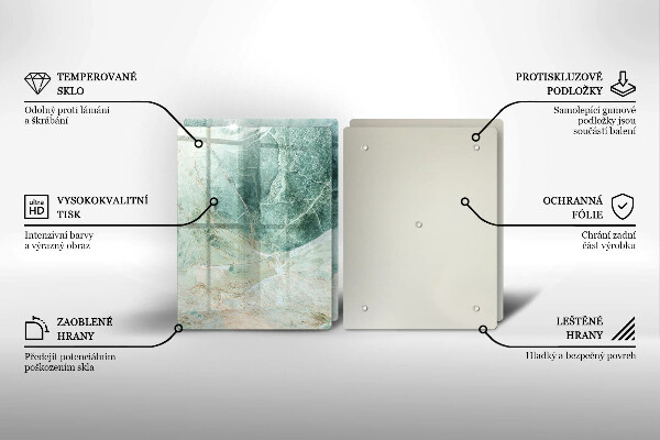 Zaščitna plošča za štedilnik Kamnita struktura