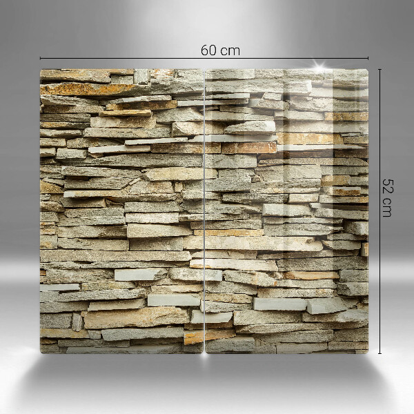 Zaščitna plošča za štedilnik Dekorativni kamni