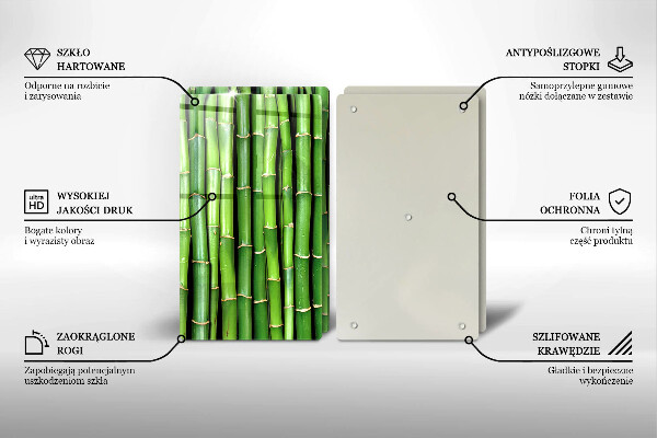 Stenska zaščitna plošča za štedilnik Naravni bambusi
