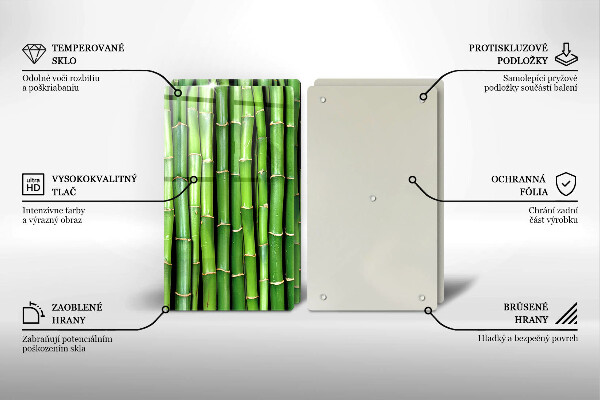 Stenska zaščitna plošča za štedilnik Naravni bambusi