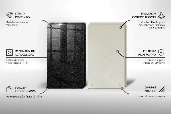 Zaščitna plošča za štedilnik Kamnita tekstura