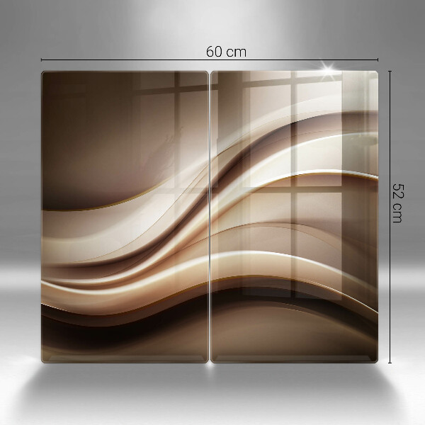 Zaščitna plošča za štedilnik Abstrakcija nežne linije