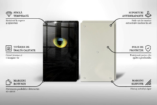 Zaščitna plošča za štedilnik Živalske mačje oči