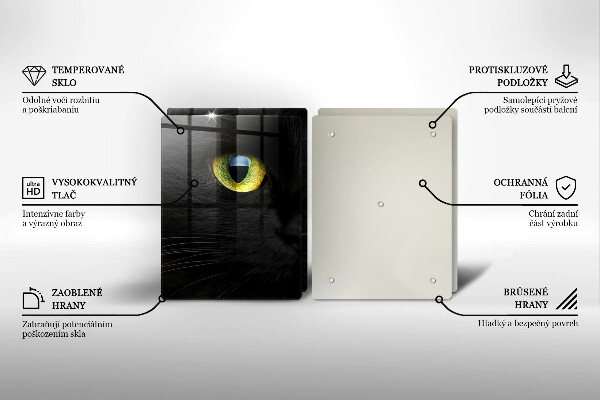 Zaščitna plošča za štedilnik Živalske mačje oči