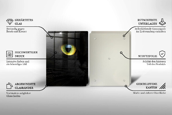 Zaščitna plošča za štedilnik Živalske mačje oči