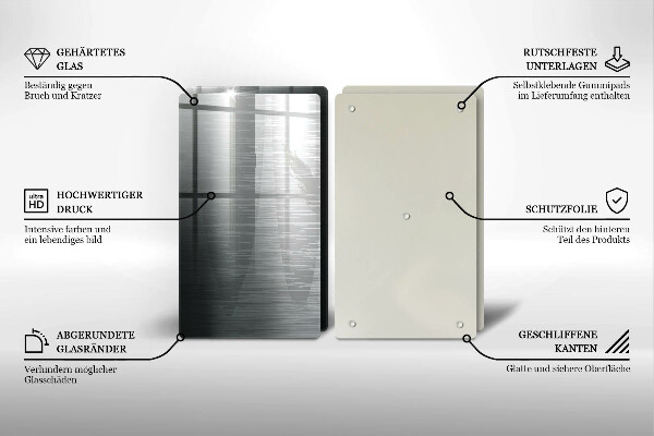Zaščitna plošča za štedilnik Kovinska tekstura