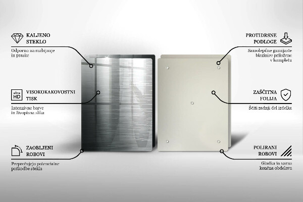 Zaščitna plošča za štedilnik Kovinska tekstura
