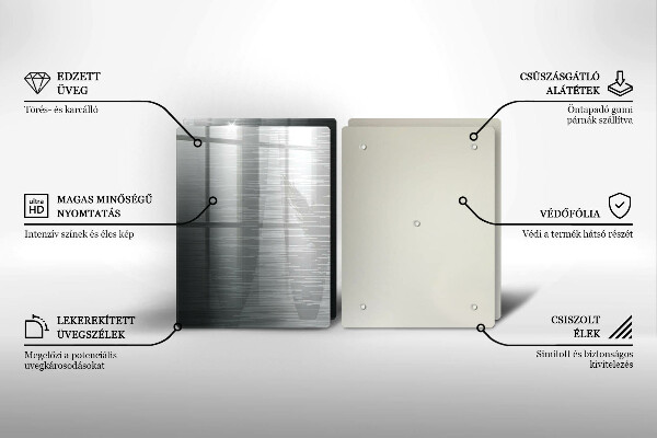 Zaščitna plošča za štedilnik Kovinska tekstura