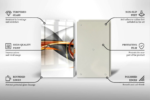 Zaščitna plošča za štedilnik Moderne oblike