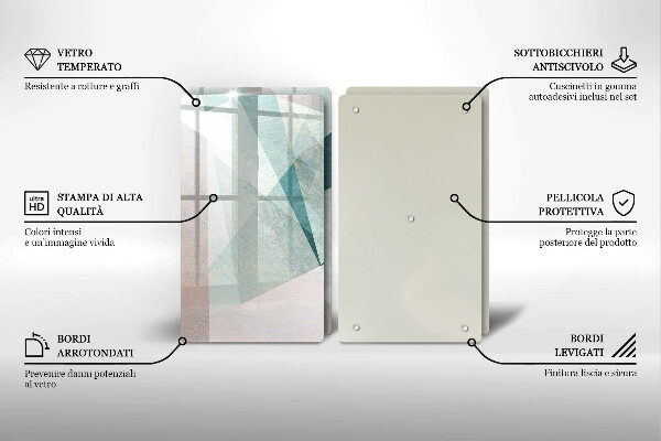 Zaščitna plošča za štedilnik Ostra abstrakcija