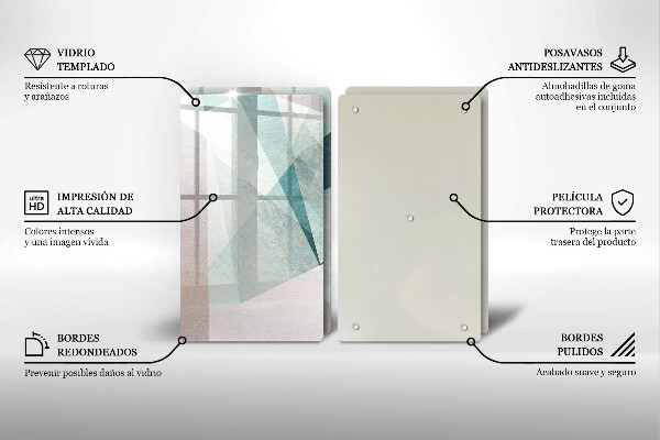 Zaščitna plošča za štedilnik Ostra abstrakcija