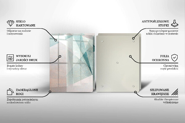 Zaščitna plošča za štedilnik Ostra abstrakcija