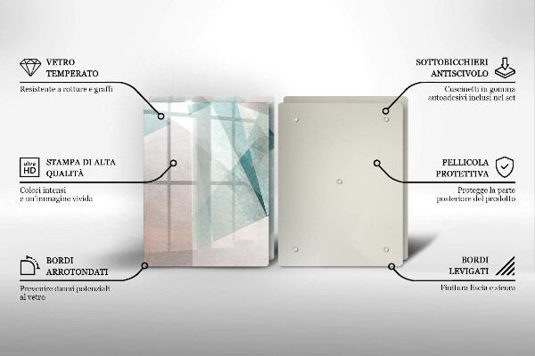 Zaščitna plošča za štedilnik Ostra abstrakcija