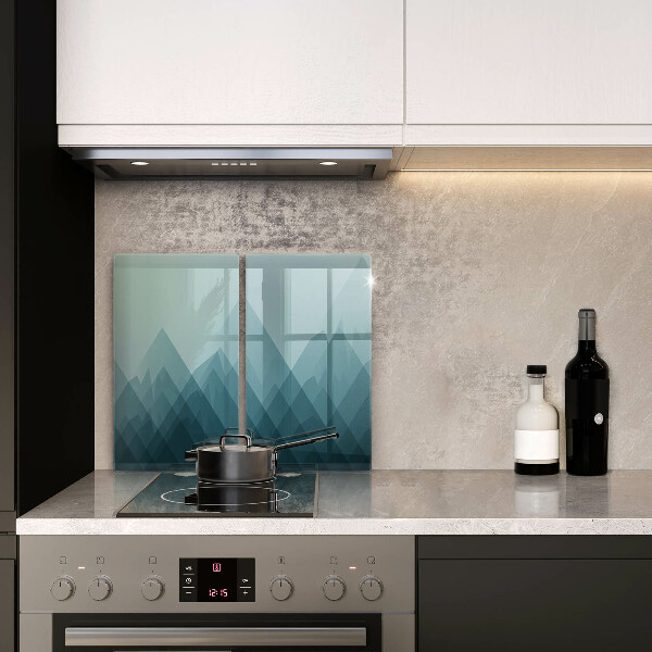 Zaščitna plošča za štedilnik Abstraktne gore