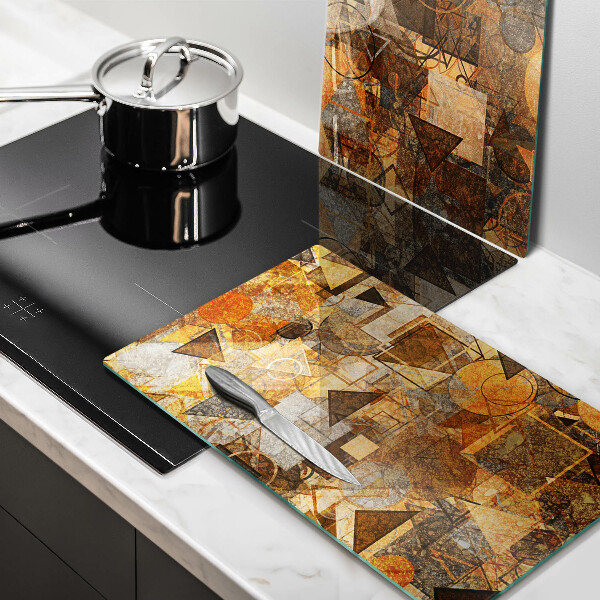 Zaščitna plošča za štedilnik Brezšivni vzorec geometrijskih likov