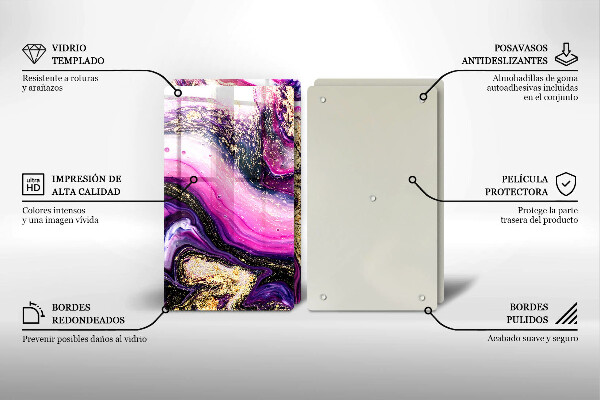 Zaščitna plošča za štedilnik Zlata abstraktna oblika