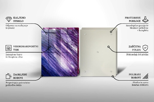 Zaščitna plošča za štedilnik Barvna abstrakcija