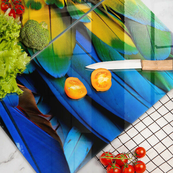 Zaščitna plošča za štedilnik Pisano perje papige