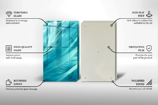 Zaščitna plošča za štedilnik Nežno perje