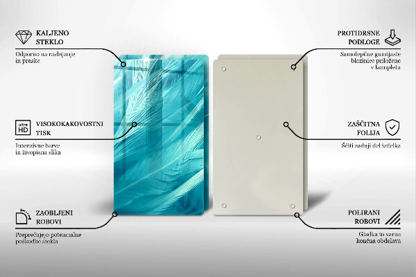 Zaščitna plošča za štedilnik Nežno perje