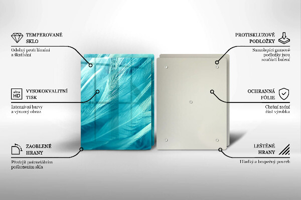 Zaščitna plošča za štedilnik Nežno perje