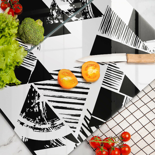 Zaščitna plošča za štedilnik Geometrijski trikotniki