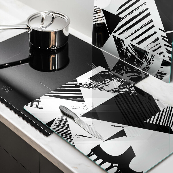 Zaščitna plošča za štedilnik Geometrijski trikotniki